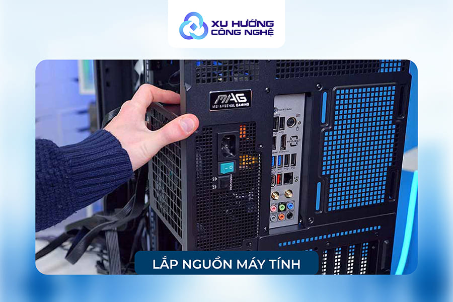cách lắp nguồn pc